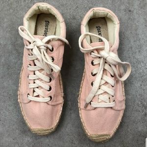 Soludos Blush Pink Platform Tennis Sneakers